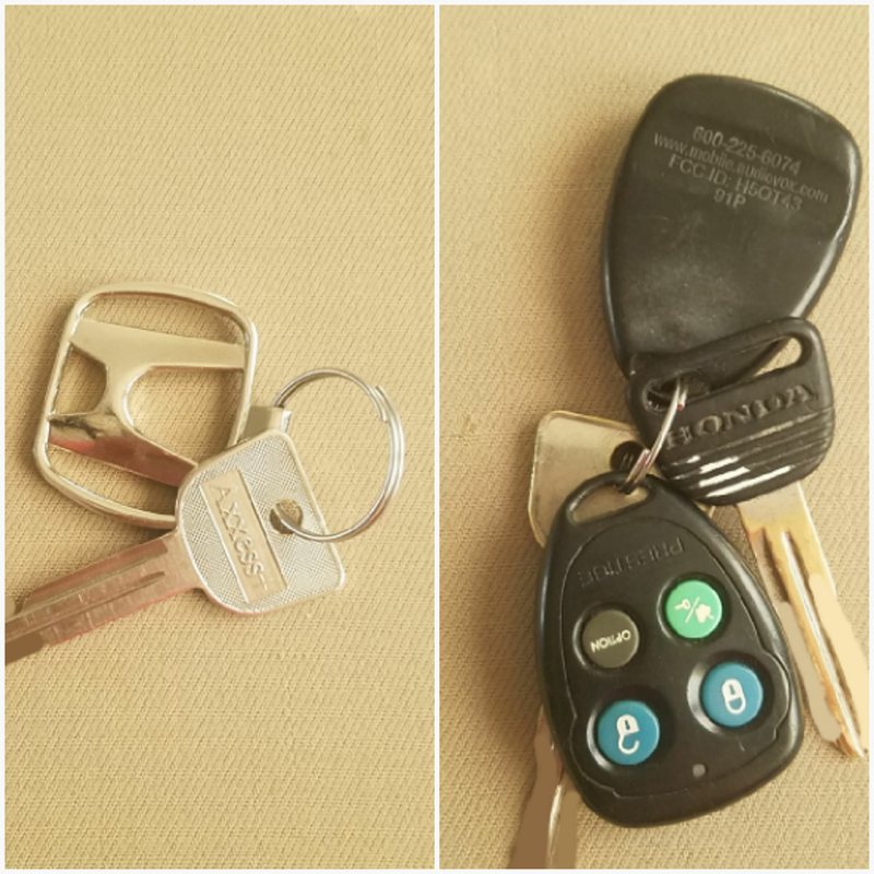 manual key, vs remote locks and alarm